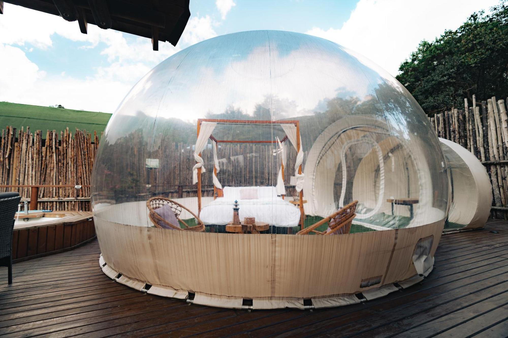 فندق Bubblesky Glamping 15 Min From Medellin ريونيغرو المظهر الخارجي الصورة